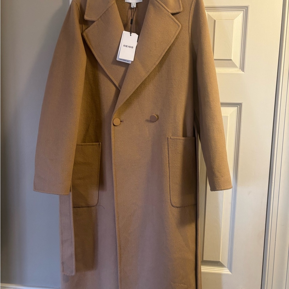 Reiss “Lucia” Camel Wrap Coat – Size 8 – NWT